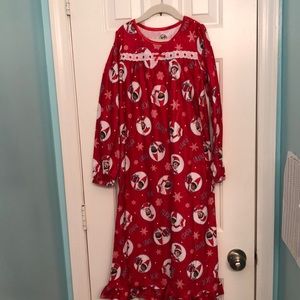 Elf on the Shelf flannel nightgown